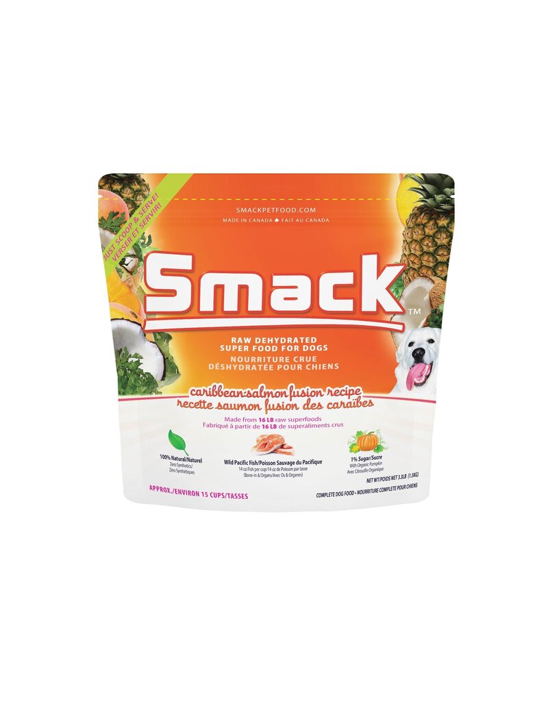 Smack Pet Food Dog Caribbean-Salmon Fusion Dehydrated Raw