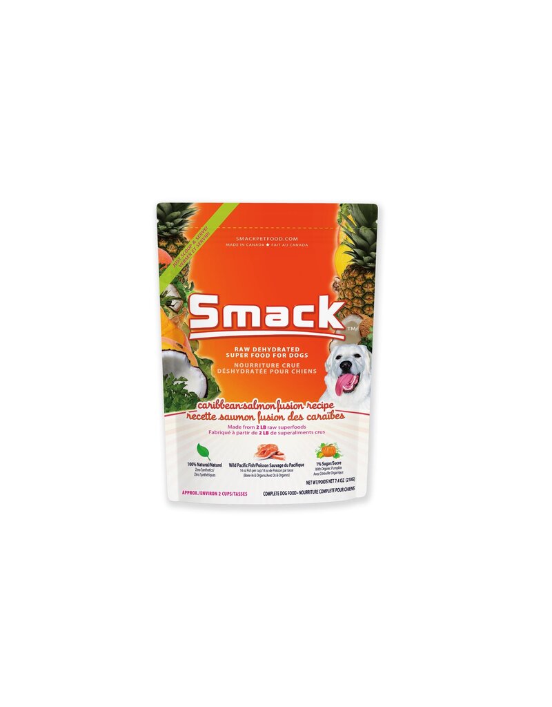 Smack Pet Food Dog Caribbean-Salmon Fusion Dehydrated Raw