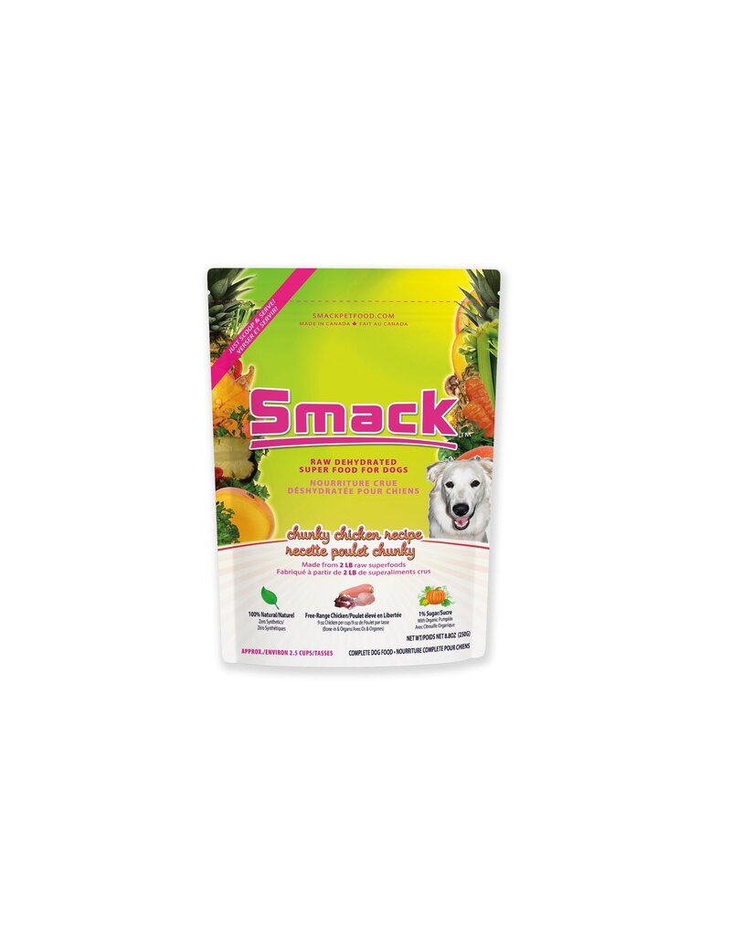 Smack Pet Food Dog Chunky Chicken Dehydrated Raw