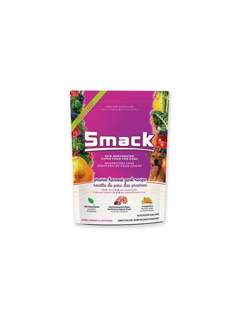 Smack Pet Food Dog Prairie Harvest Pork Dehydrated Raw