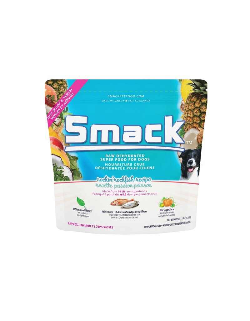 Smack Pet Food Dog Rockin' Rockfish Dehydrated Raw