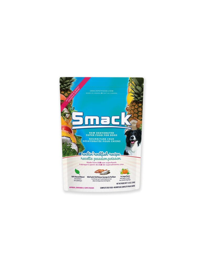Smack Pet Food Dog Rockin' Rockfish Dehydrated Raw