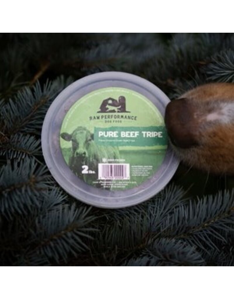 Raw Performance Pure Beef Tripe 2 lb Tub