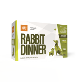 Big Country Raw Rabbit Dinner 4 lb Carton (4 x 1 lb)
