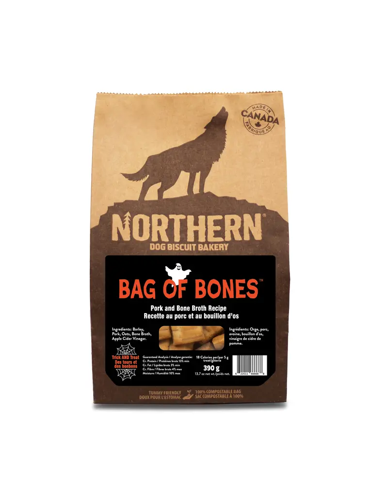 Northern Bag Of Bones Dog Biscuit 390g