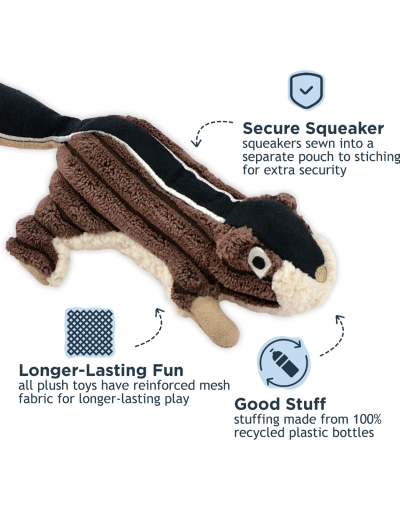 Tall Tails Plush Chipmunk Squeaker 5" Dog Toy