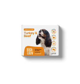 Back2Raw Complete Turkey Blend & Beef Recipe 12 lb Box (12 x 1 lb)