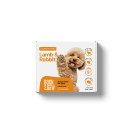 Back2Raw Lamb Recipe & Rabbit Blend 12 lb Box (12 x 1 lb)