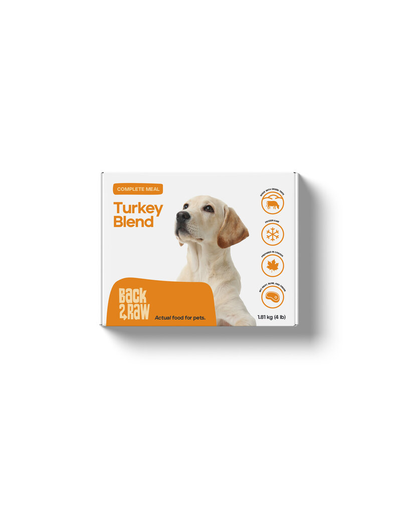 Back2Raw Complete Turkey Blend 4 lb Box (4 x 1 lb)