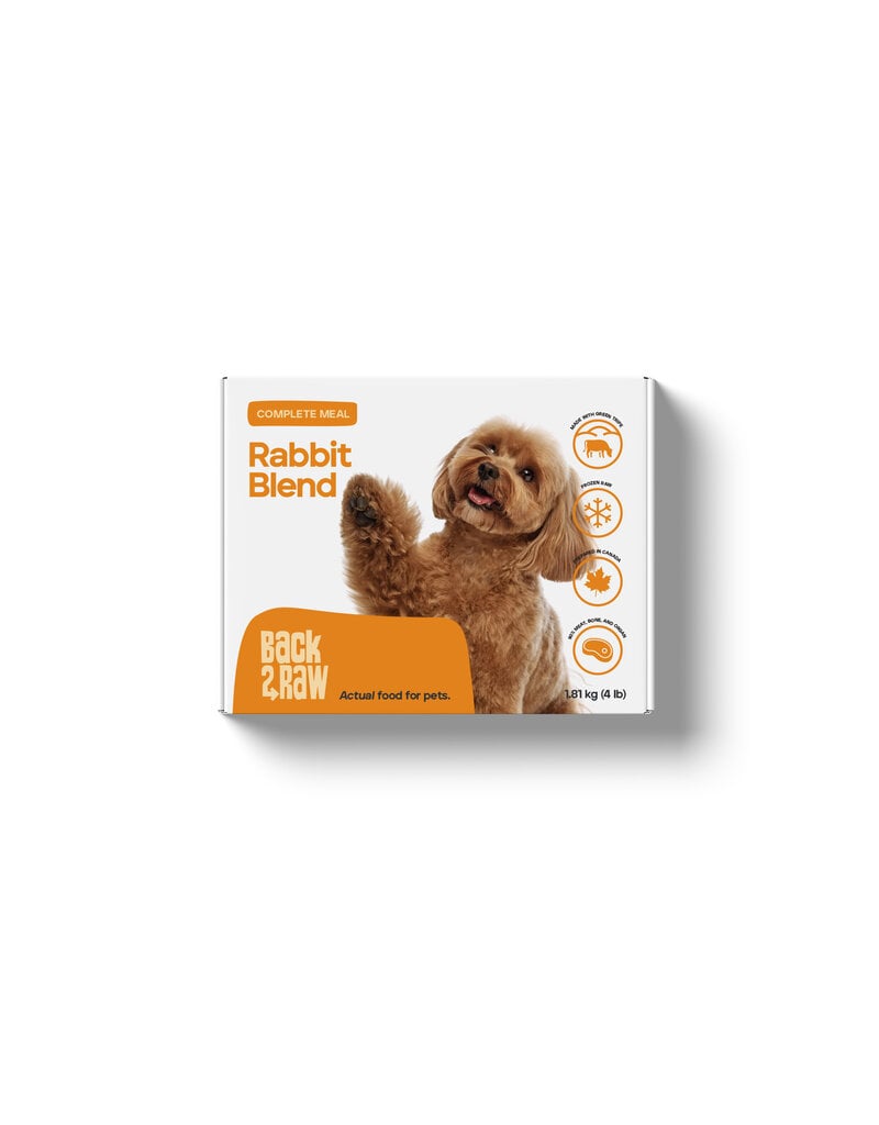 Back2Raw Complete Rabbit Blend 4 lb Box (4 x 1 lb)