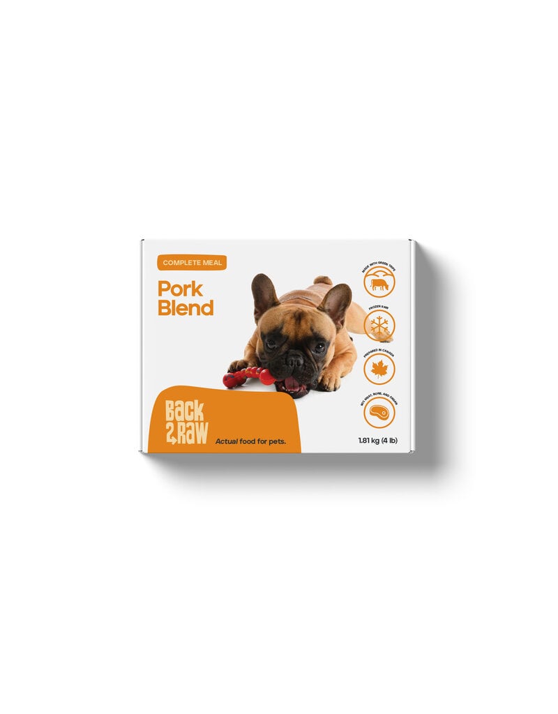 Back2Raw Complete Pork Blend 4 lb Box (4 x 1 lb)