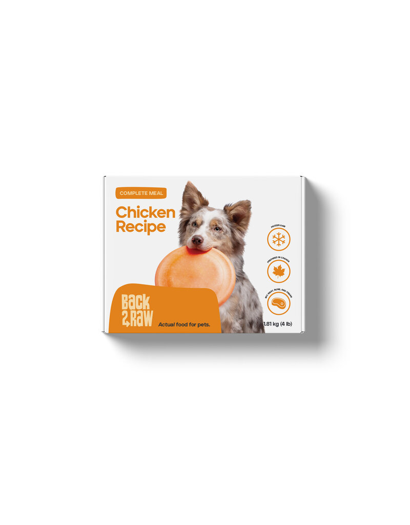 Back2Raw Complete Chicken Recipe 4 lb Box (4 x 1 lb)