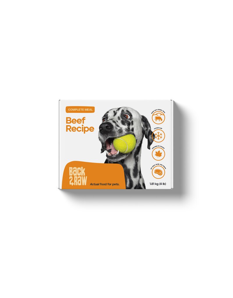 Back2Raw Complete Beef Recipe 4 lb Box (4 x 1 lb)