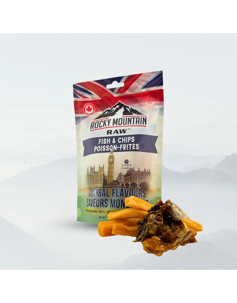 Rocky Mountain Raw Global Flavours Fish & Chips Treats 120g