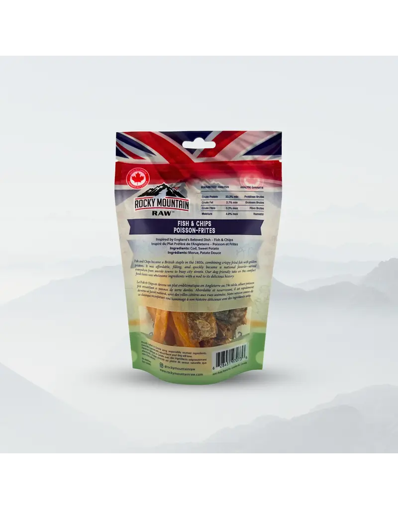 Rocky Mountain Raw Global Flavours Fish & Chips Treats 120g