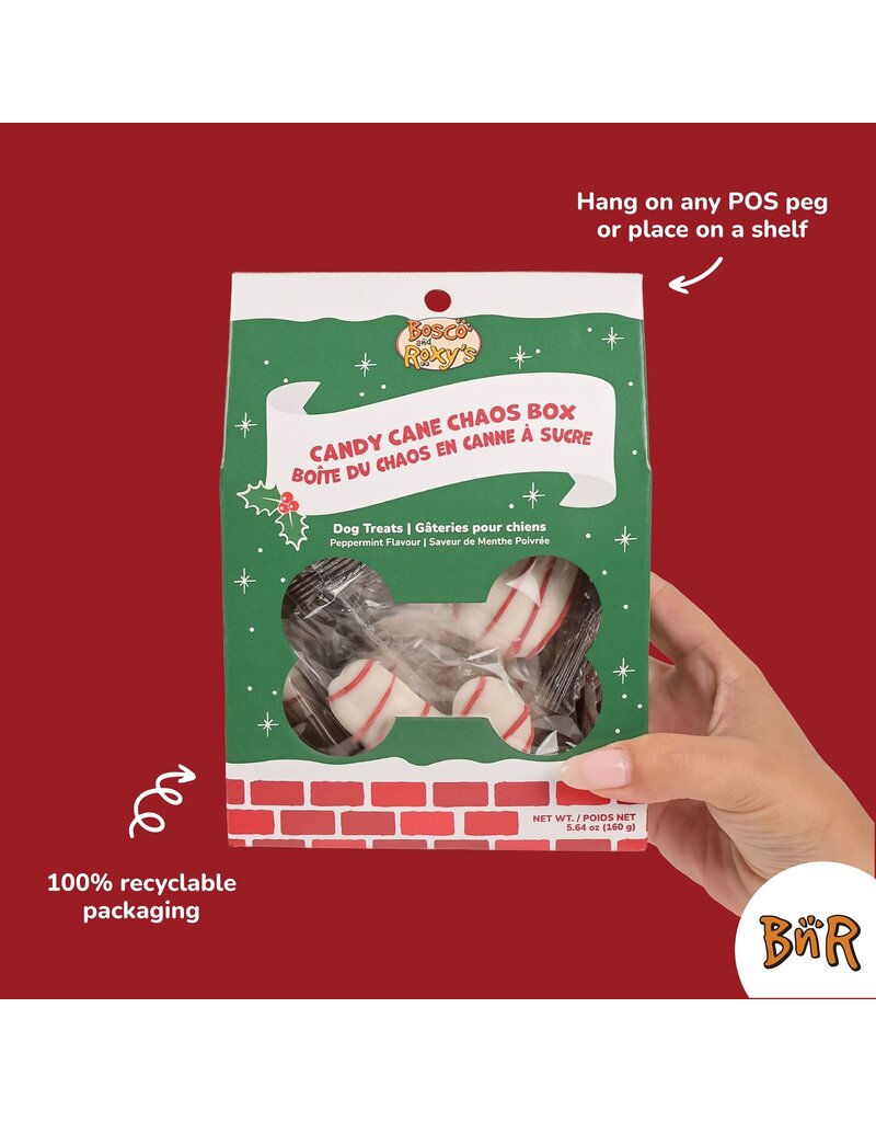 Candy Cane Cookie Box