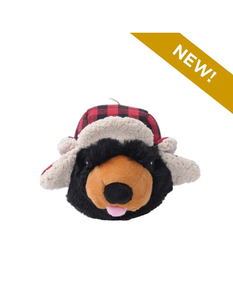 Tall Tails Bear Head 2-in-1 Dog Toy