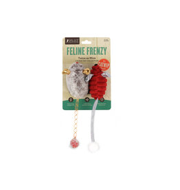 Feline Frenzy Twice As Mice 2pk Cat Toy