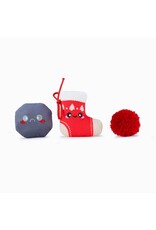 HUG SMART Meow Buddies Holiday Lump Of Coal Cat Toy - 3 Pack
