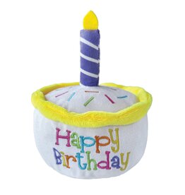 Birthday Cake White Dog Toy