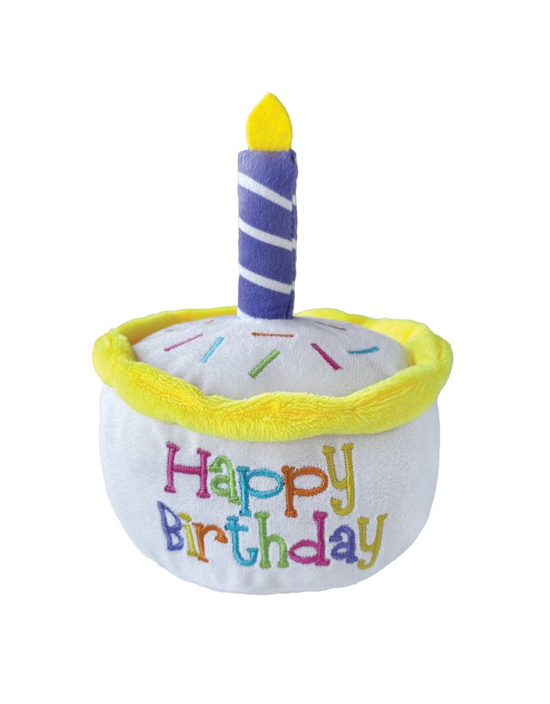 Birthday Cake White Dog Toy