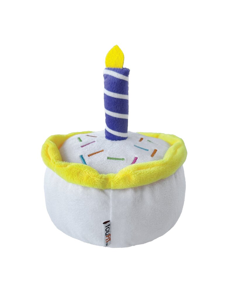 Birthday Cake White Dog Toy