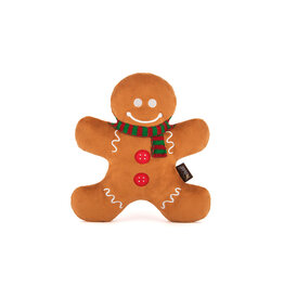 Gingerbread Man Plush Dog Toy