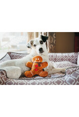 Gingerbread Man Plush Dog Toy