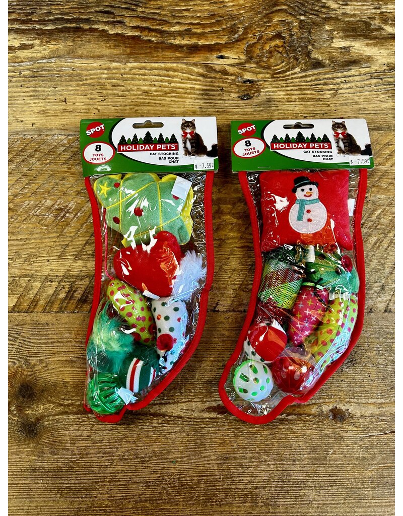 Spot Holiday Stocking 8pc Toys For Cats