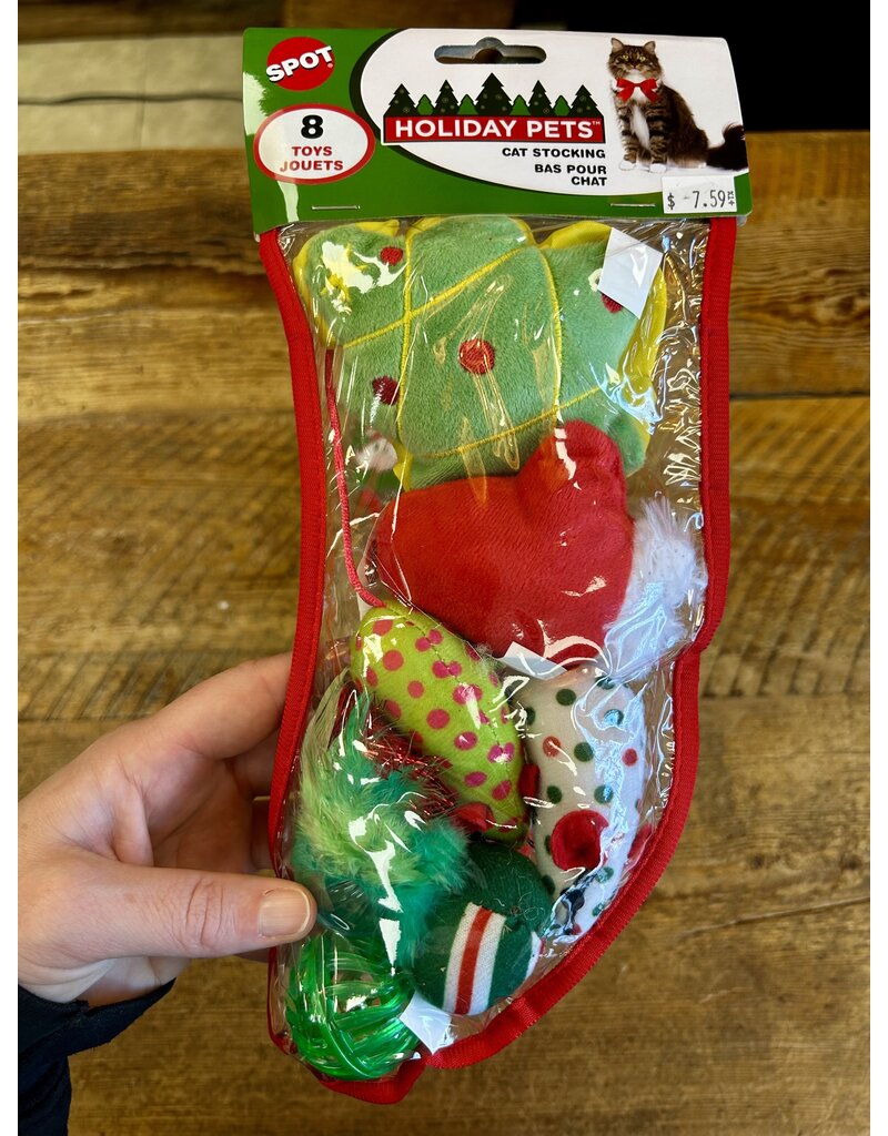 Spot Holiday Stocking 8pc Toys For Cats