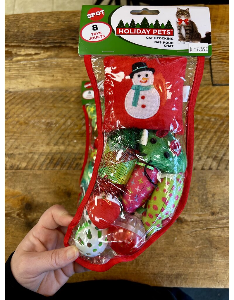 Spot Holiday Stocking 8pc Toys For Cats
