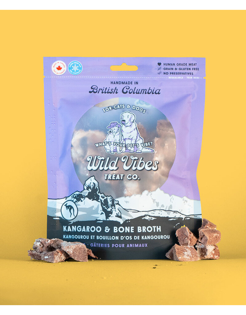Wild Vibes Pet Co. Kangaroo & Bone Broth Treats 58g