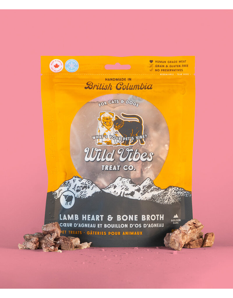 Wild Vibes Pet Co. Lamb Heart & Bone Broth Treats 80g