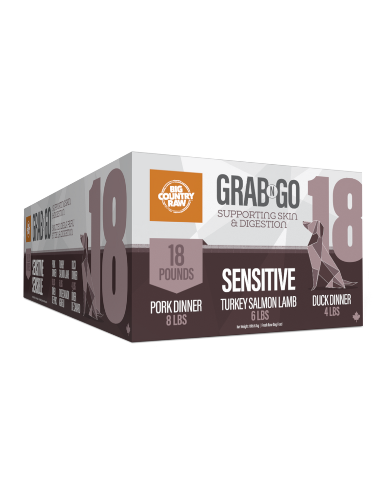 Big Country Raw Grab N Go Sensitive 18lb (9 x 2lb)