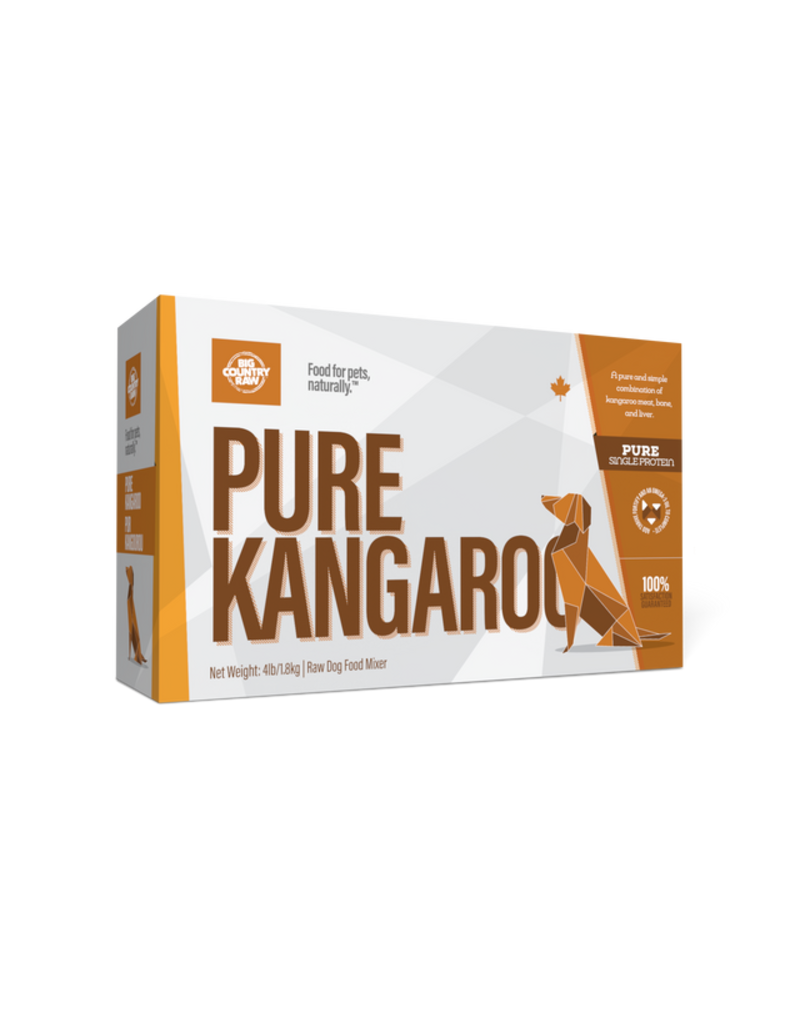 Big Country Raw Pure Kangaroo 4lb Carton (4 x 1lb)