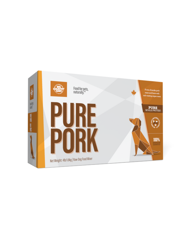 Big Country Raw Pure Pork 4lb Carton (4 x 1lb)