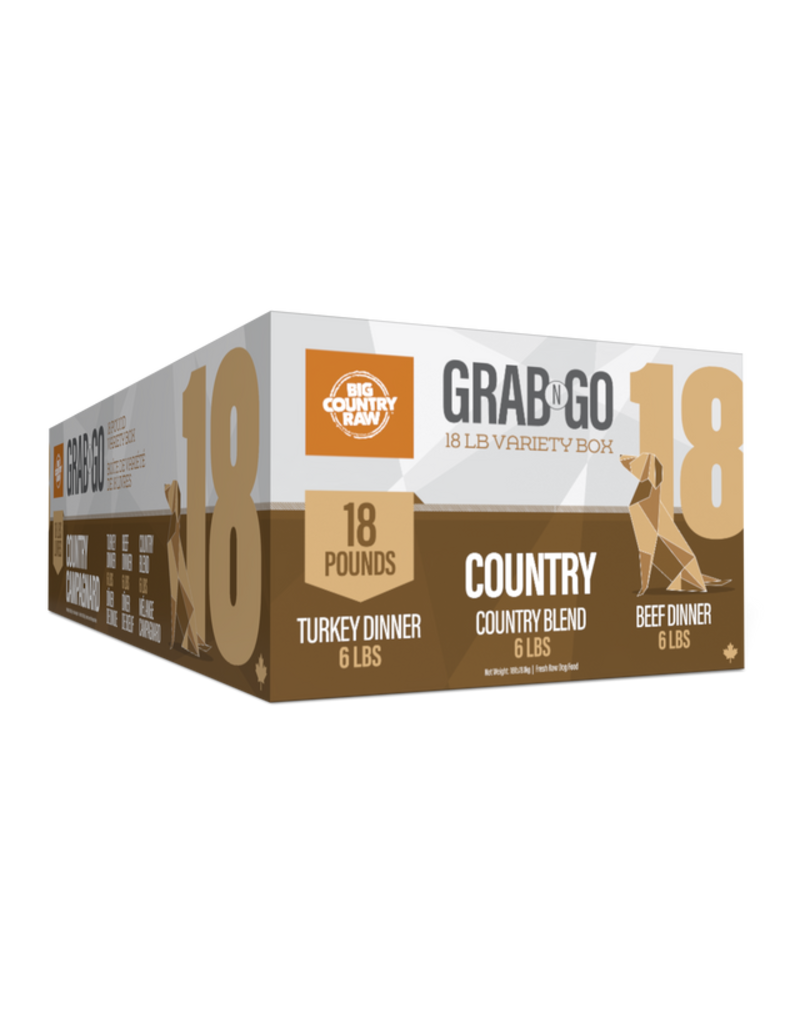 Big Country Raw Grab N Go Country 18lb (9 x 2lb)