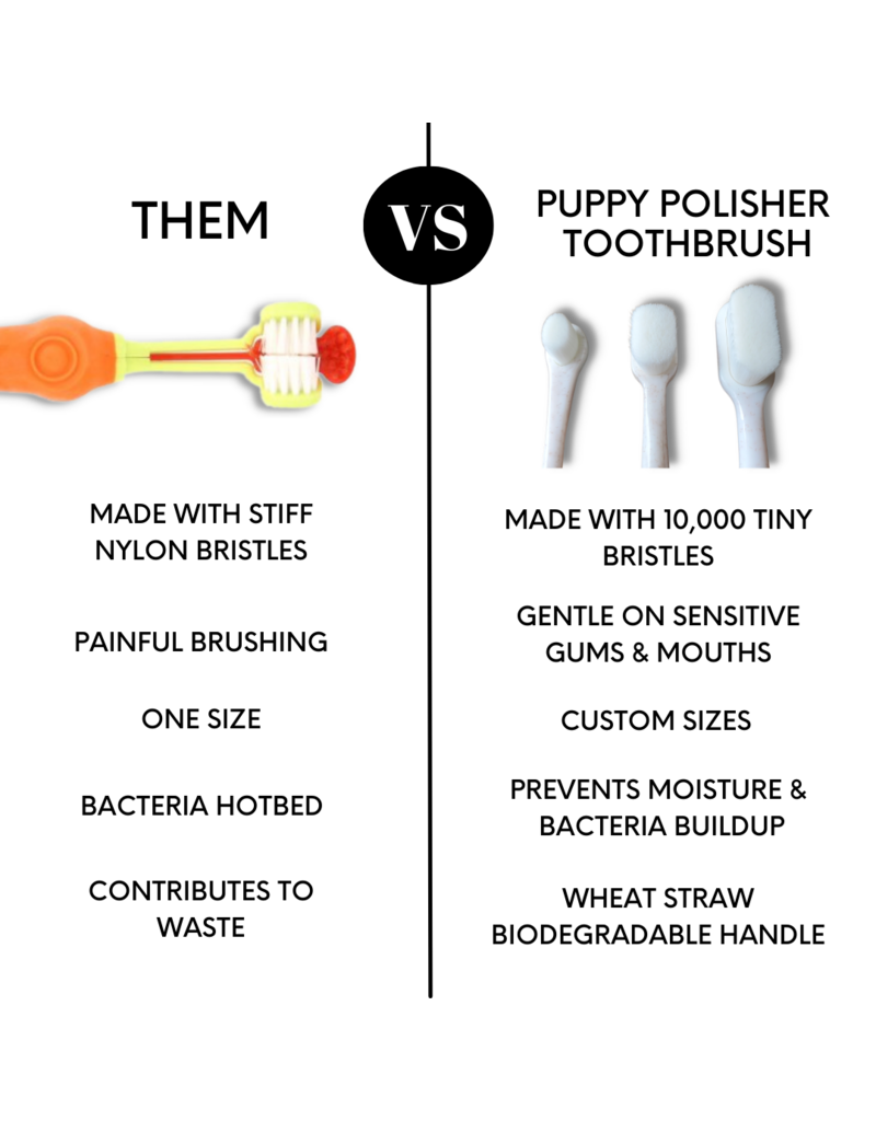 Wag & Bright Puppy Polisher Eco Toothbrush Medium
