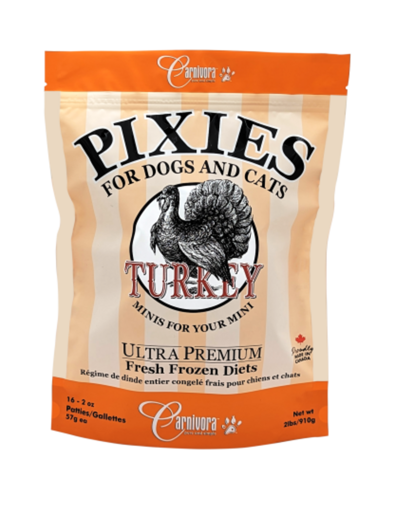 Pixies Turkey Diet Whole Animal 2 lb (16 x 2 oz)