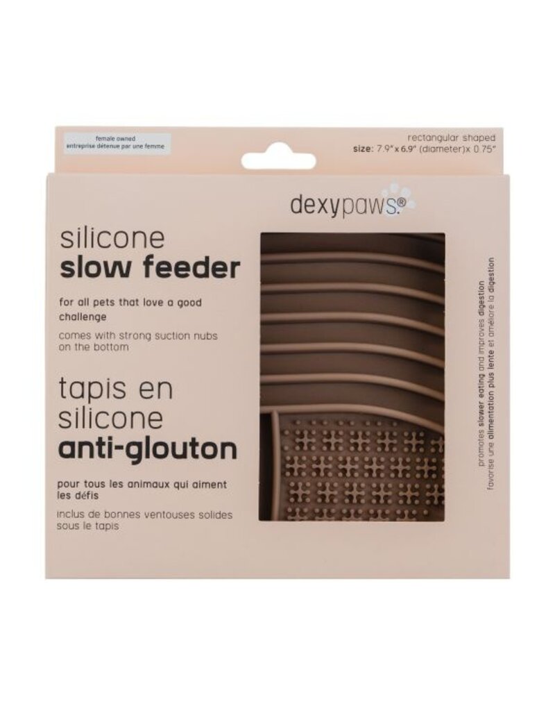 Dexypaws Silicone Slow Feeder Square Affogato