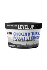 Iron Will Level Up Cup: Chicken & Turkey in Chicken Bone Broth 4oz Cup