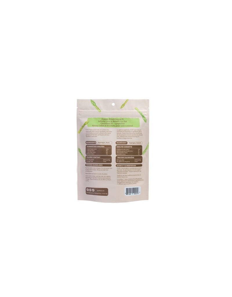 PI Pet Food Freeze-Dried Asparagus & Duck Twists 35g
