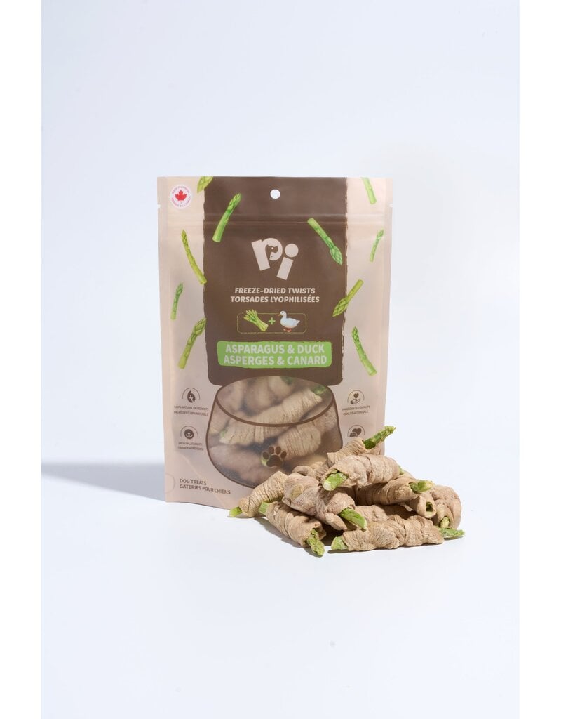 PI Pet Food Freeze-Dried Asparagus & Duck Twists 35g