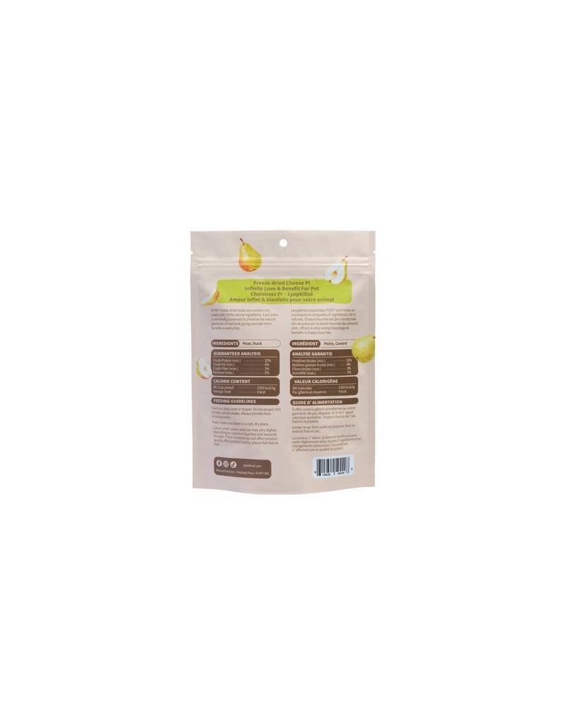PI Pet Food Freeze-Dried Pears & Duck Twists 42g