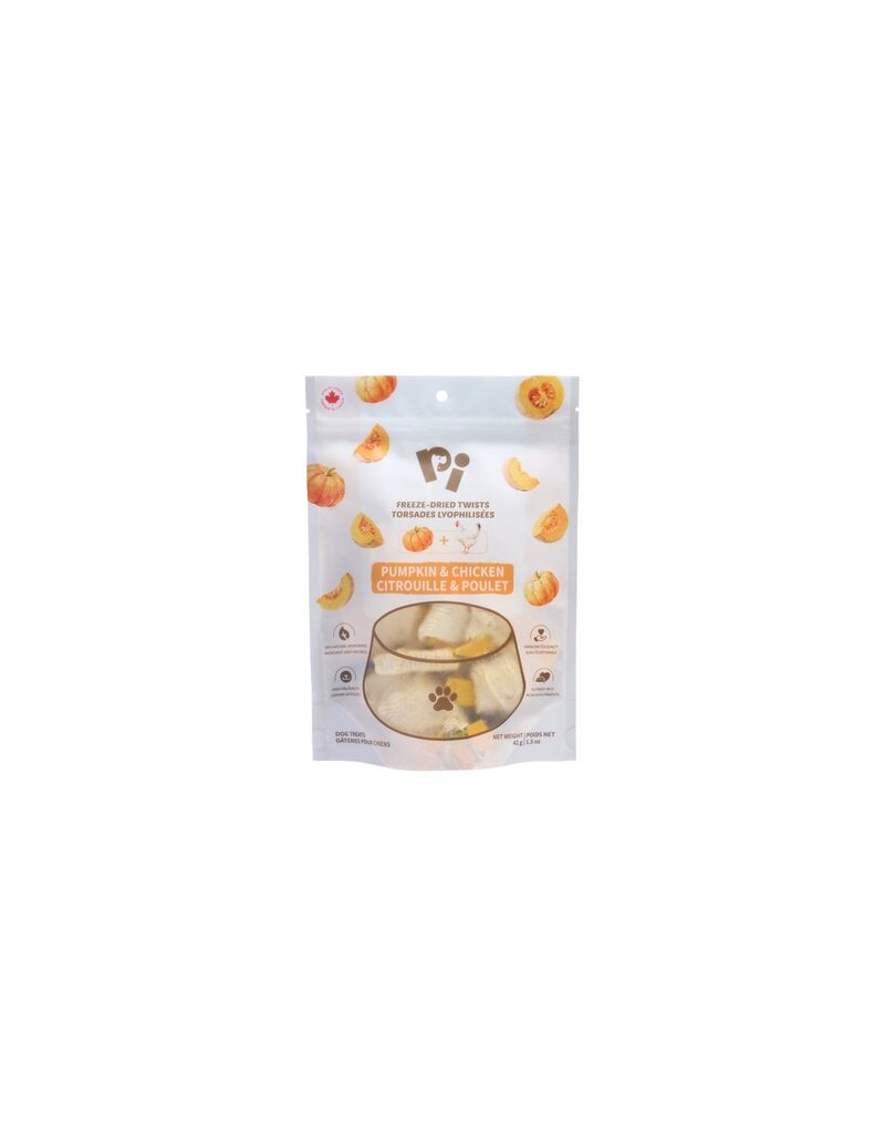 PI Pet Food Freeze-Dried Pumpkin & Chicken Twists 42g