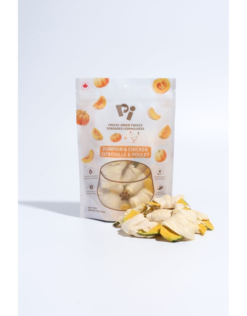 PI Pet Food Freeze-Dried Pumpkin & Chicken Twists 42g