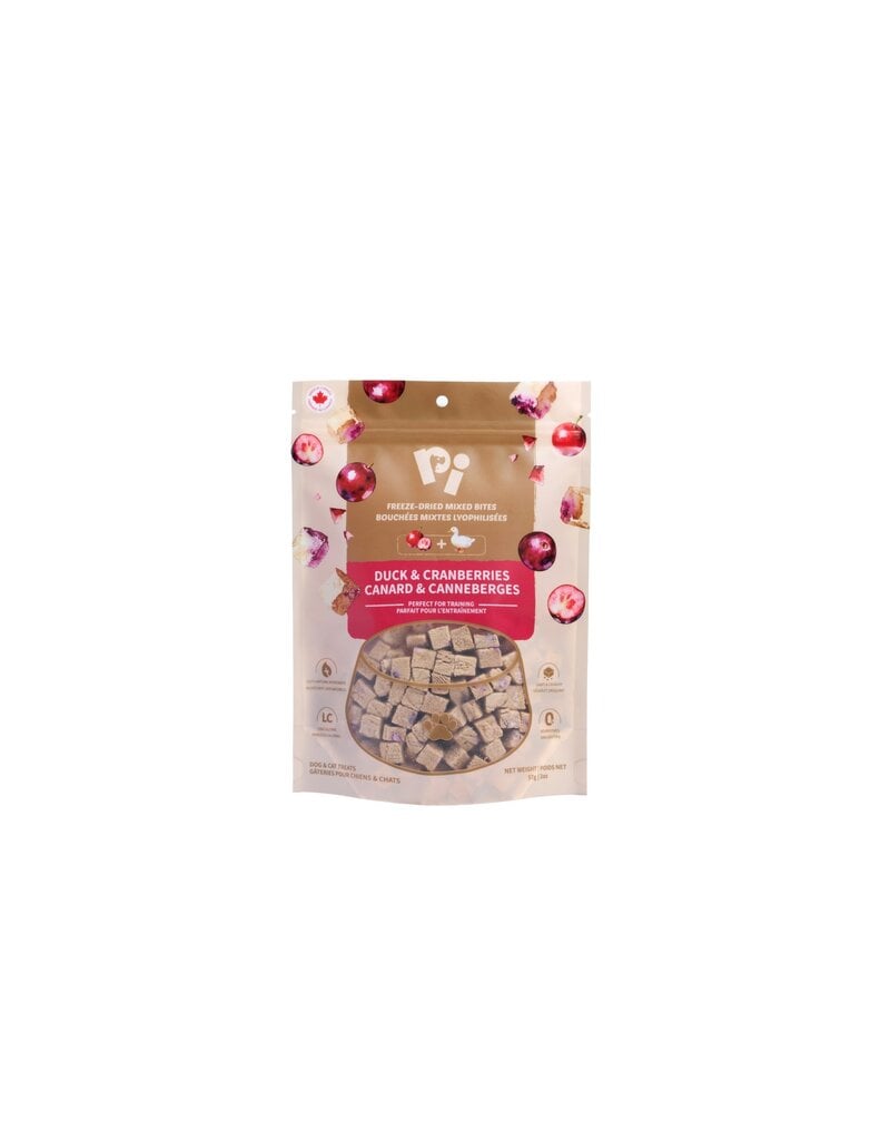 PI Pet Food Freeze-Dried Mixed Bites Duck & Cranberries 57g