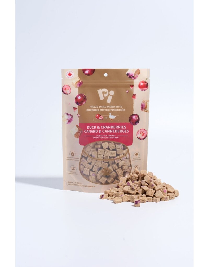 PI Pet Food Freeze-Dried Mixed Bites Duck & Cranberries 57g