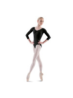 Bloch L5436 Ladies Pinch Front Three Quarter Sleeve Leotard