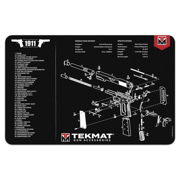 TekMat Gun Cleaning Mat, 1911